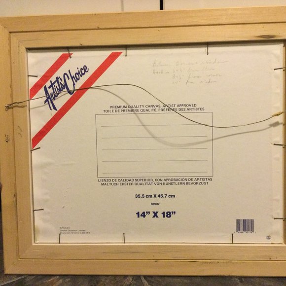 Art painting pink Cyclamen flowers wooden frame very good condition 22" x 18" - Picture 2 of 6